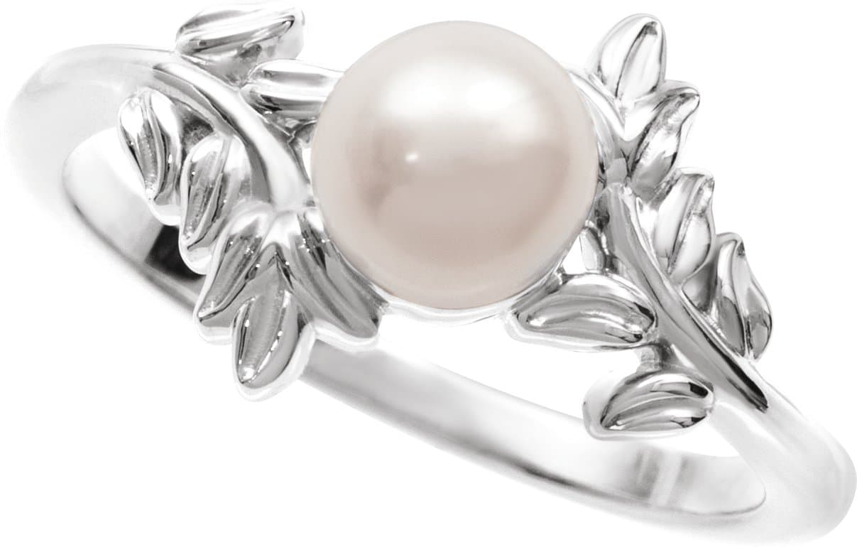 Floral Pearl Ring view 3