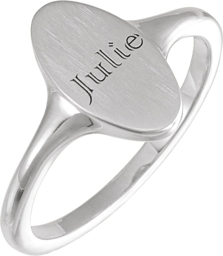 Oval Signet Ring view 3