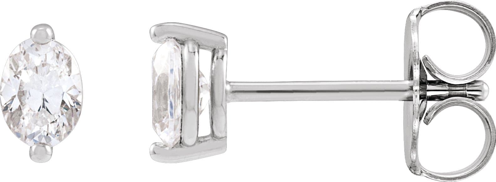 14K Rose 1/2 CTW Natural Diamond Stud Earrings