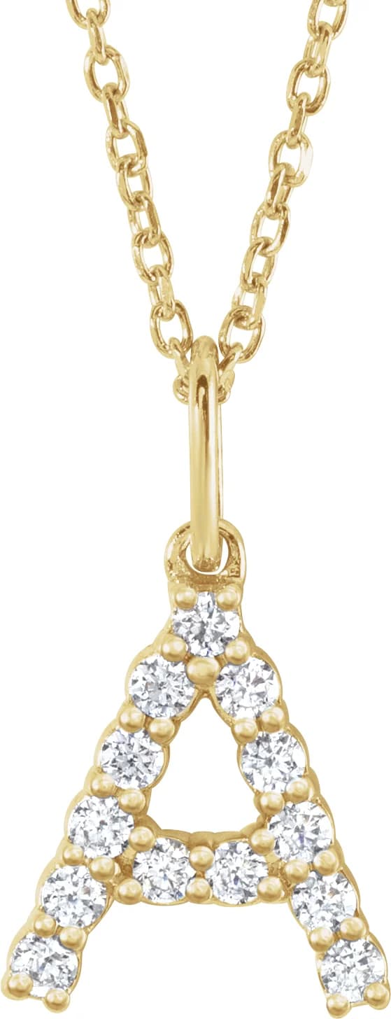 Accented Initial Necklace