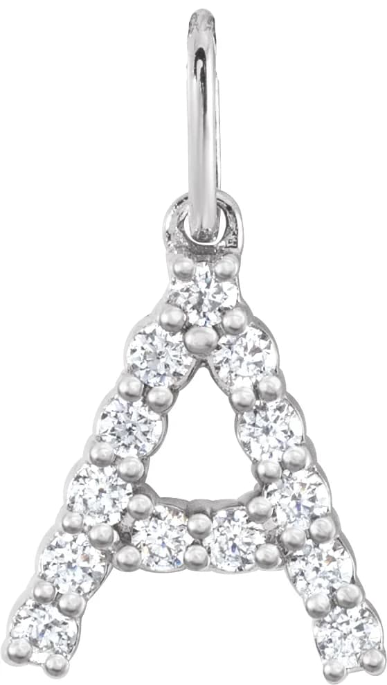 Accented Initial Pendant, view 2
