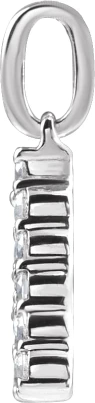 Accented Initial Pendant, view 4