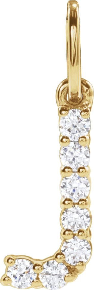 14K Rose Gold 1/3 CTW Lab-Grown Diamond Initial M 16-18" Necklace 