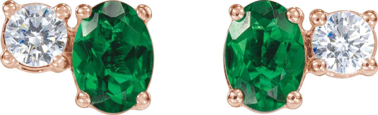 Accented Stud Earrings view 2