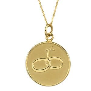 14K Yellow Loss of a Spouse 18 Necklace