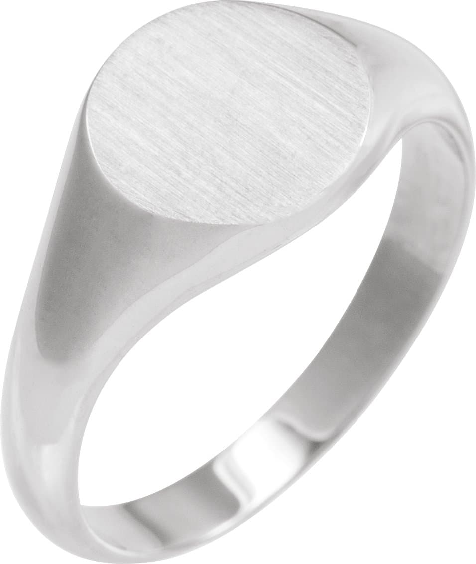 14K Rose 11 mm Signet Ring