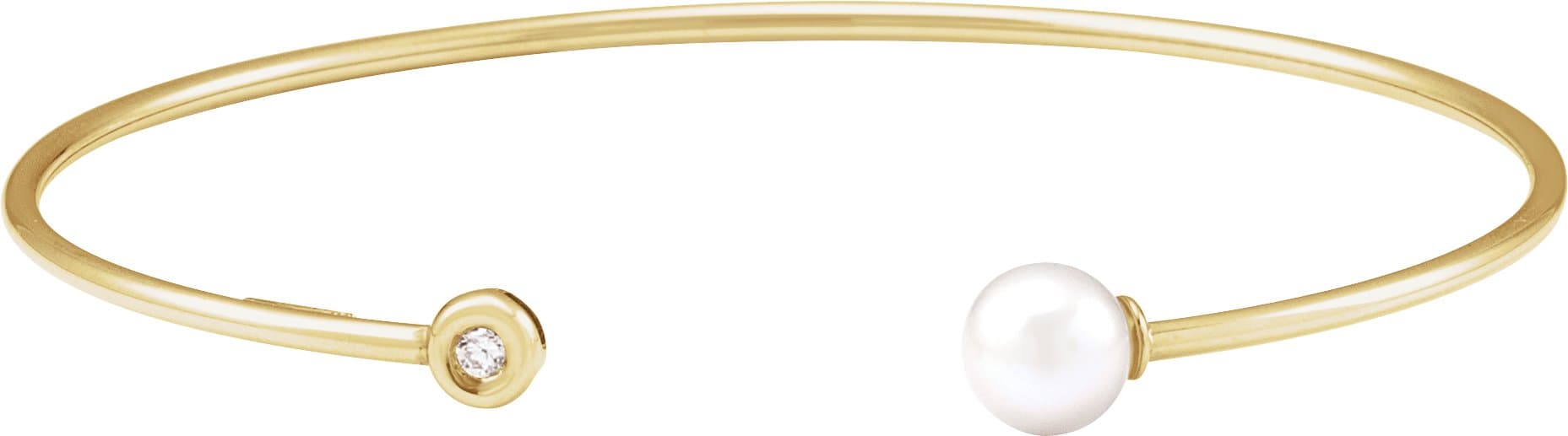 Accented Pearl Cuff Bracelet view 2