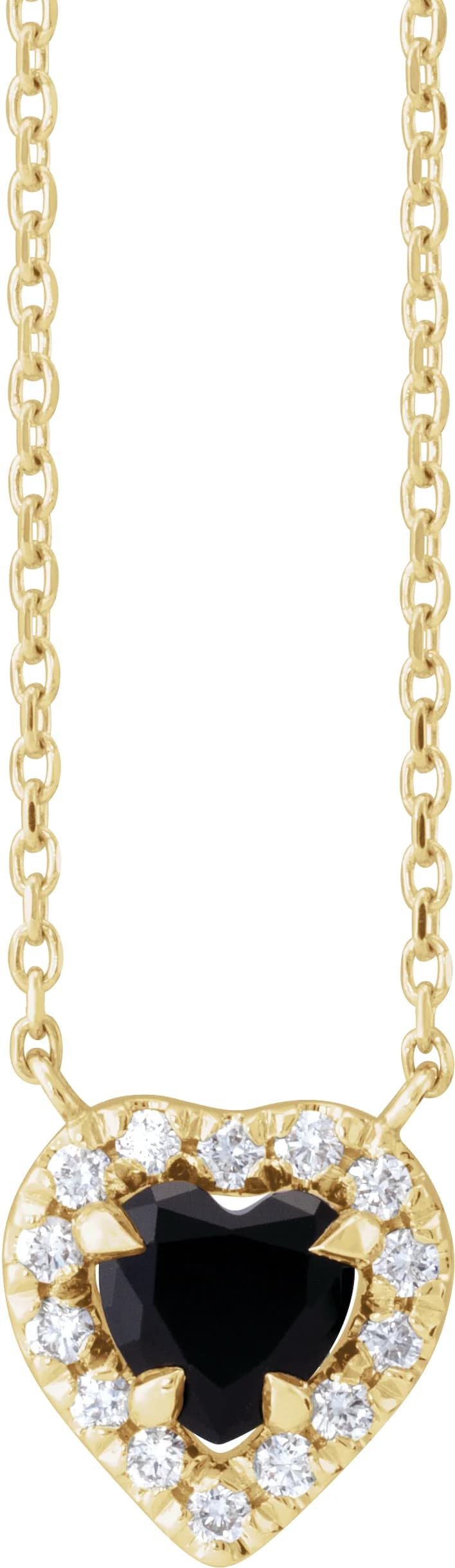 French-Set Solitaire Necklace