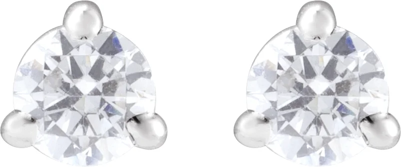 Lab-Grown Diamond Stud Earrings, view 3