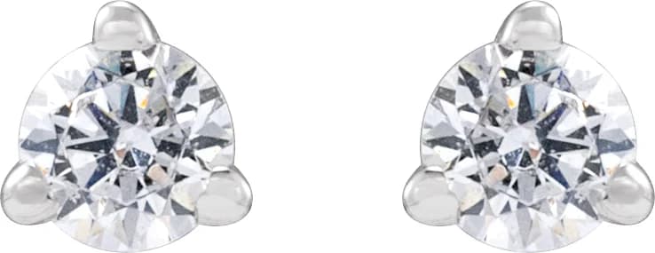 Lab-Grown Diamond Stud Earrings, view 3