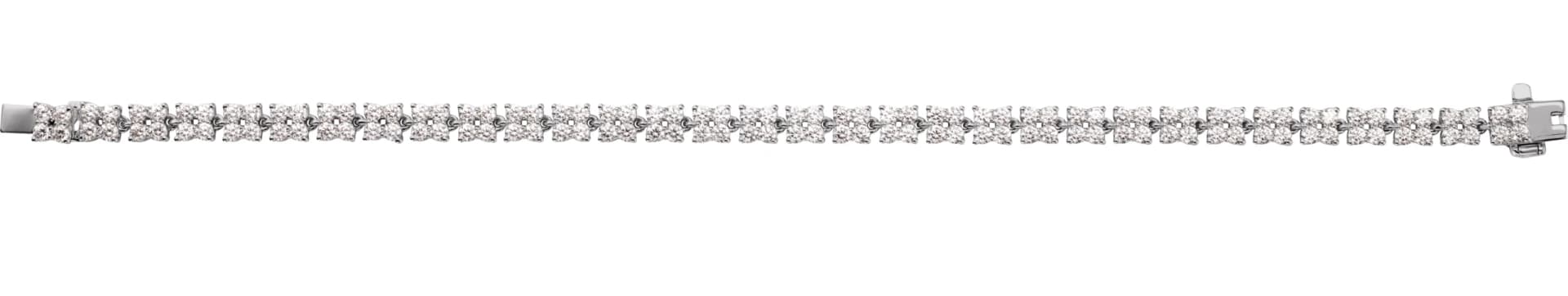 Lab-Grown Diamond Line Bracelet, view 4