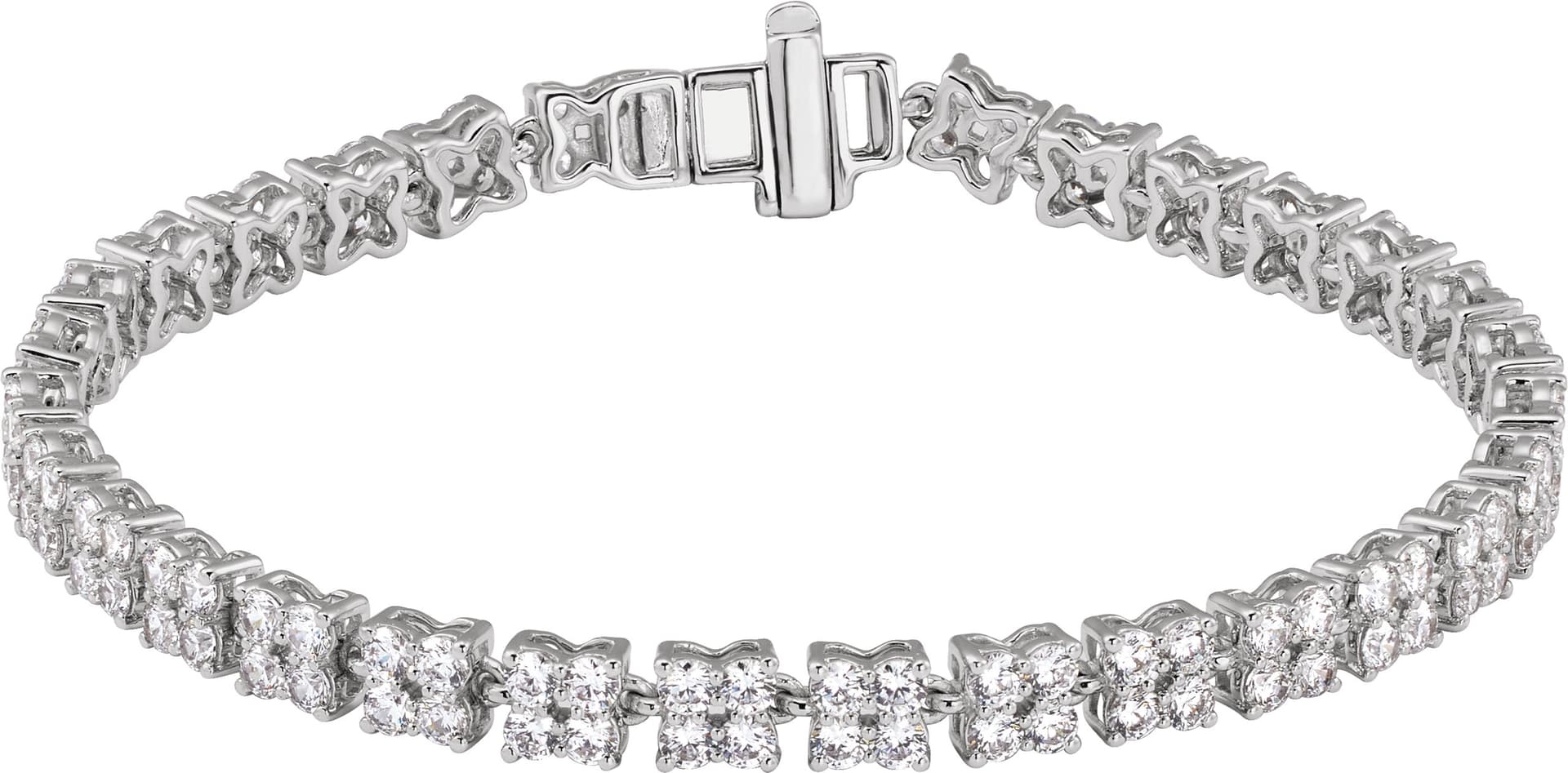 14K Rose 5 1/3 CTW Lab-Grown Diamond Line 7 1/4" Bracelet
