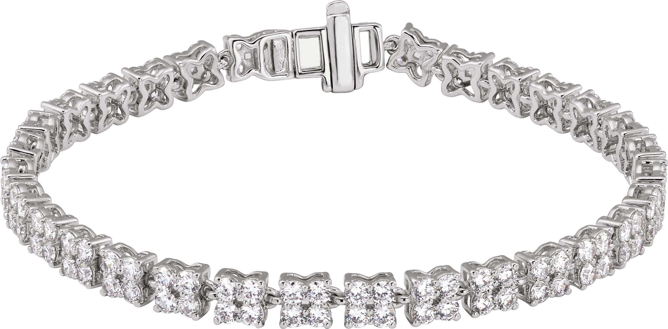 14K Rose 5 1/3 CTW Lab-Grown Diamond Line 7 1/4" Bracelet