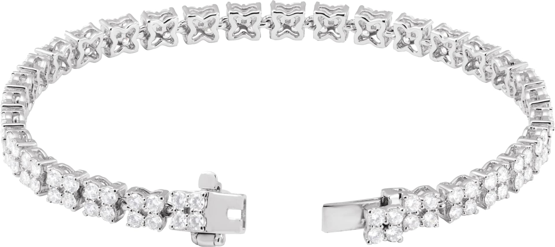 Lab-Grown Diamond Line Bracelet, view 3