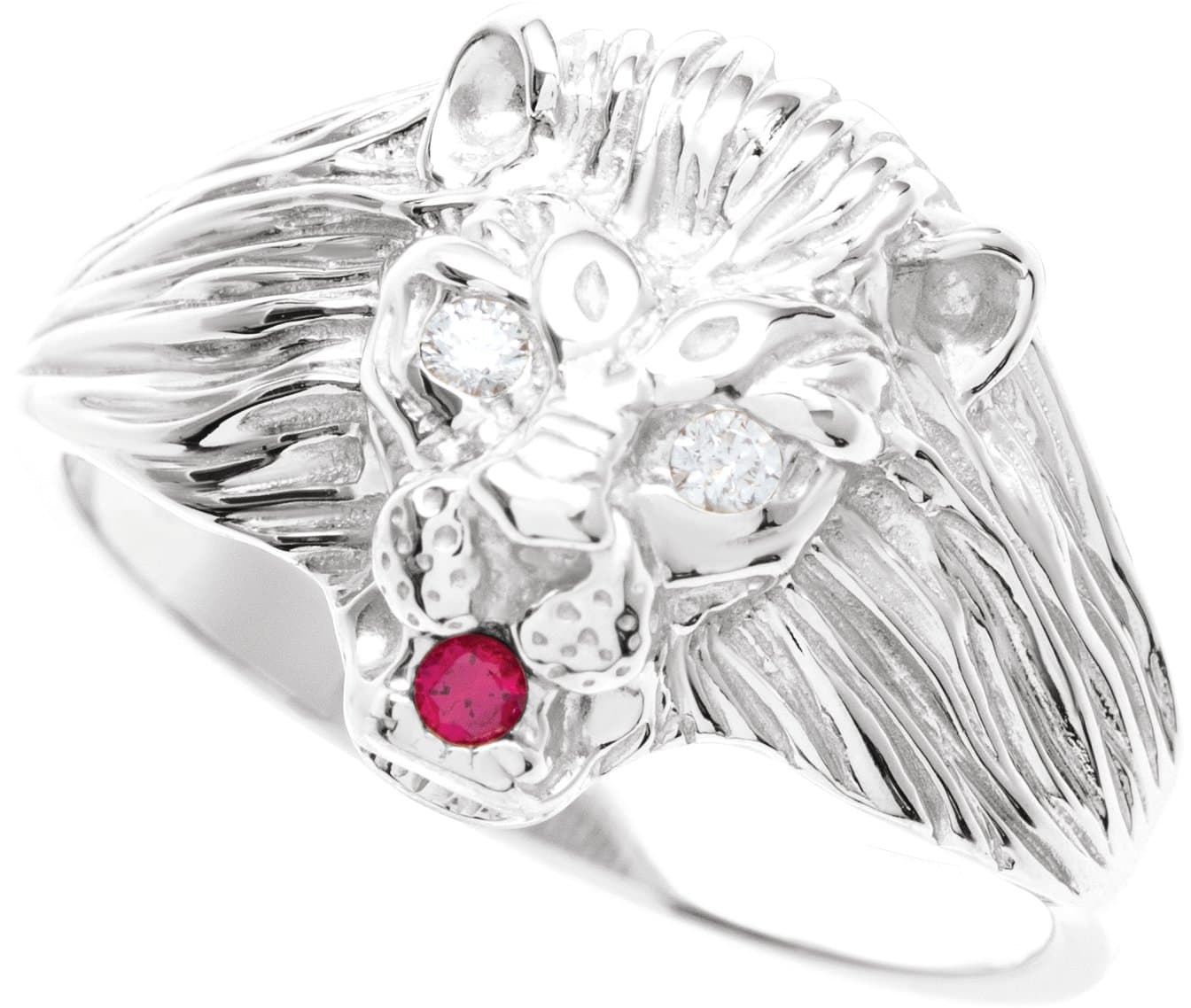 Lion Head Ring view 3