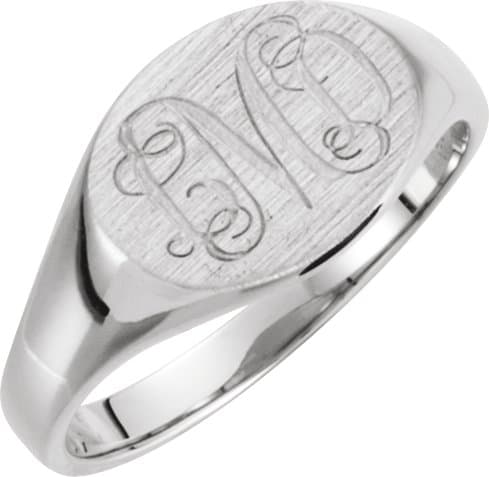Oval Signet Ring view 3