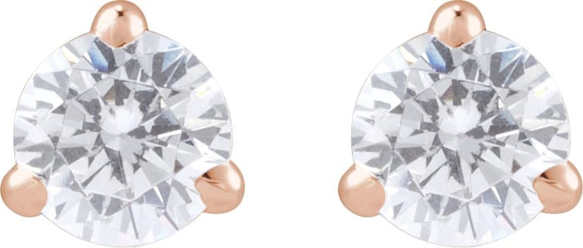 Lab-Grown Diamond Stud Earrings view 2