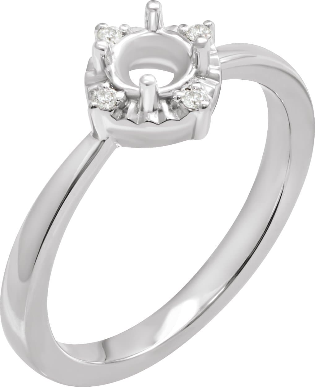 Halo-Style Birthstone Ring view 1