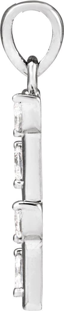 Floral Bar Necklace or Pendant view 2