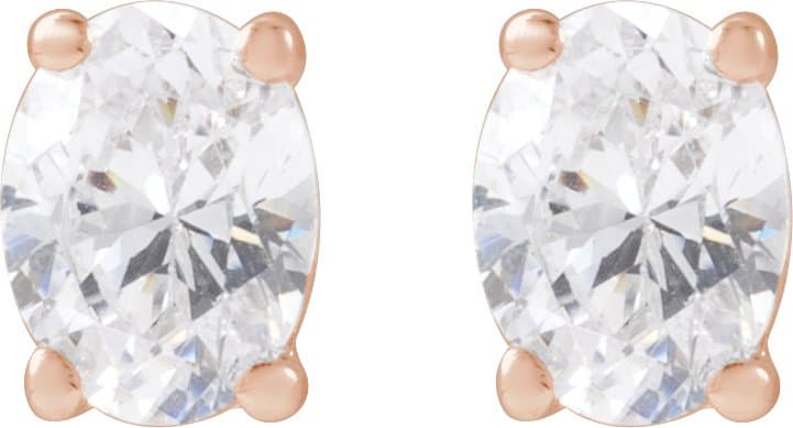 Lab-Grown Diamond Stud Earrings view 2