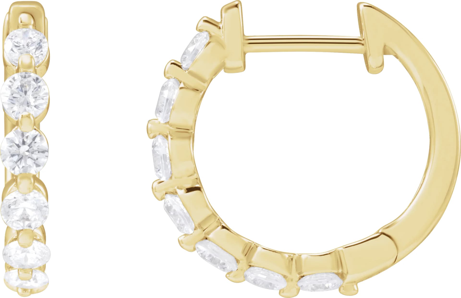 Lab-Grown Diamond Hoop Earrings
