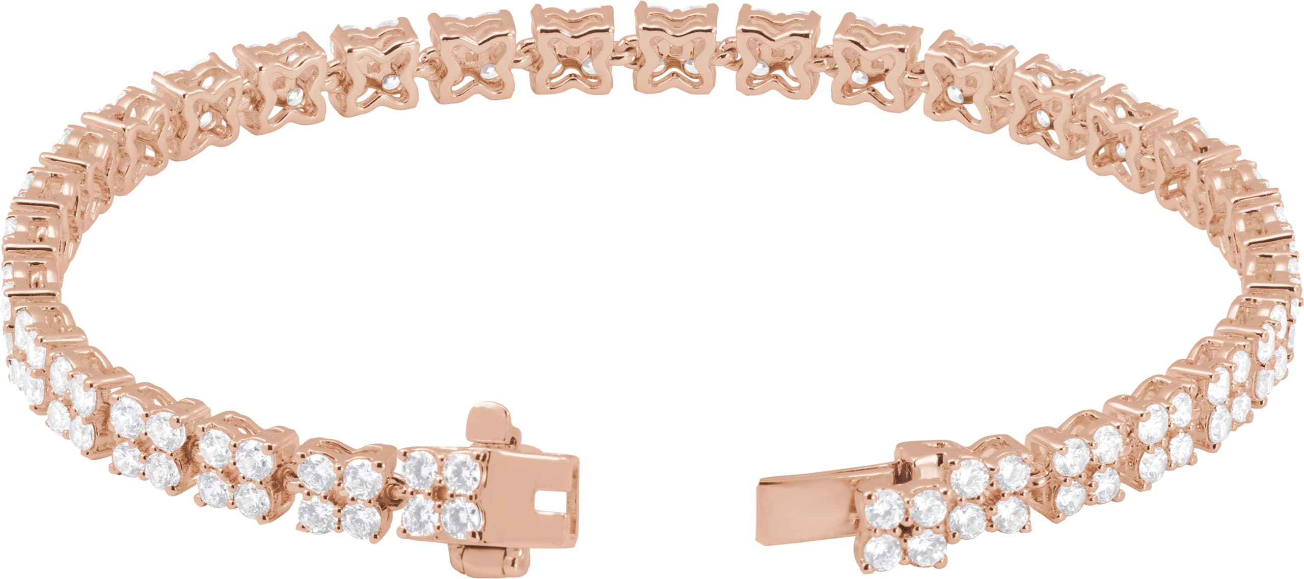 Lab-Grown Diamond Line Bracelet view 3
