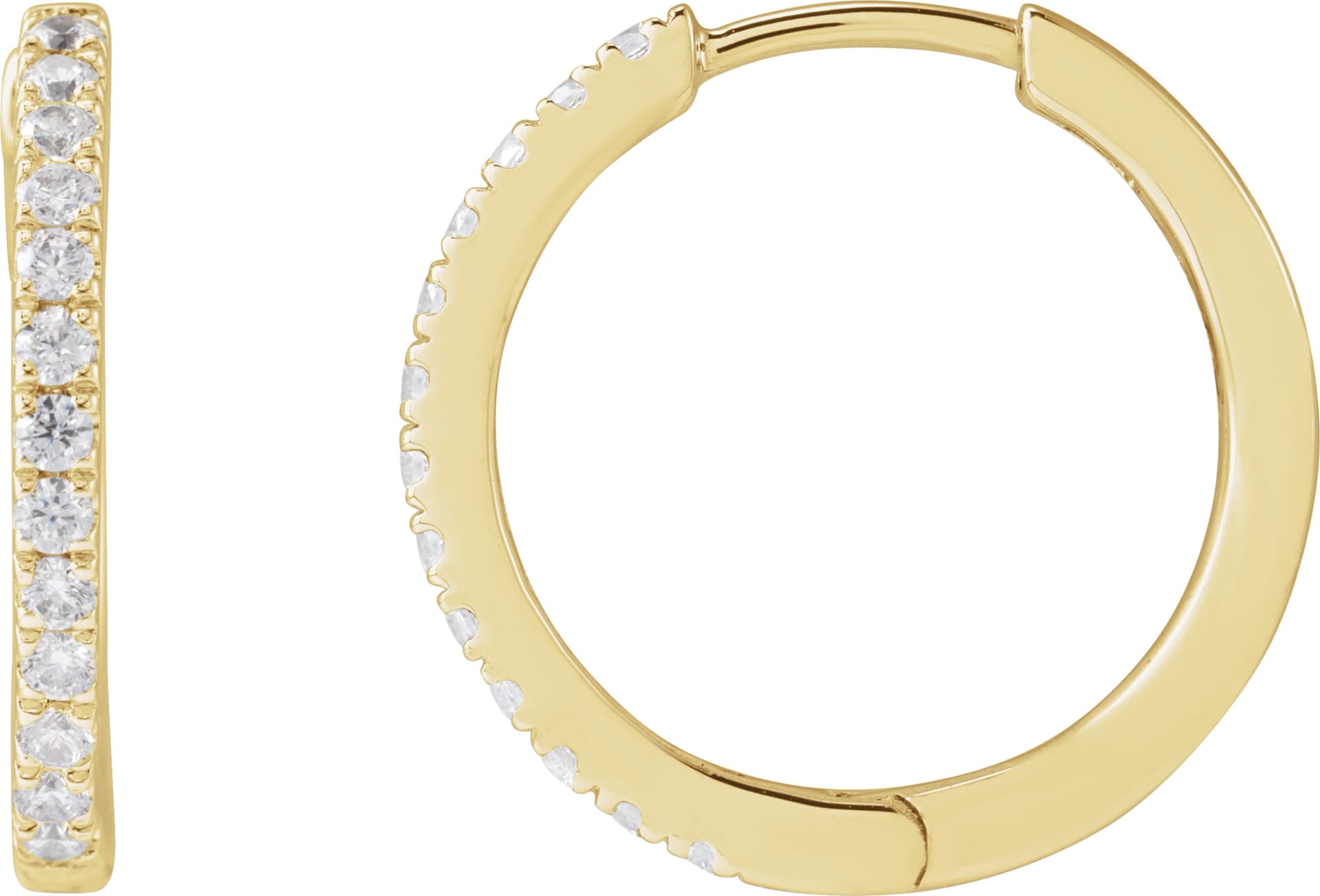 Lab-Grown Diamond Hoop Earrings