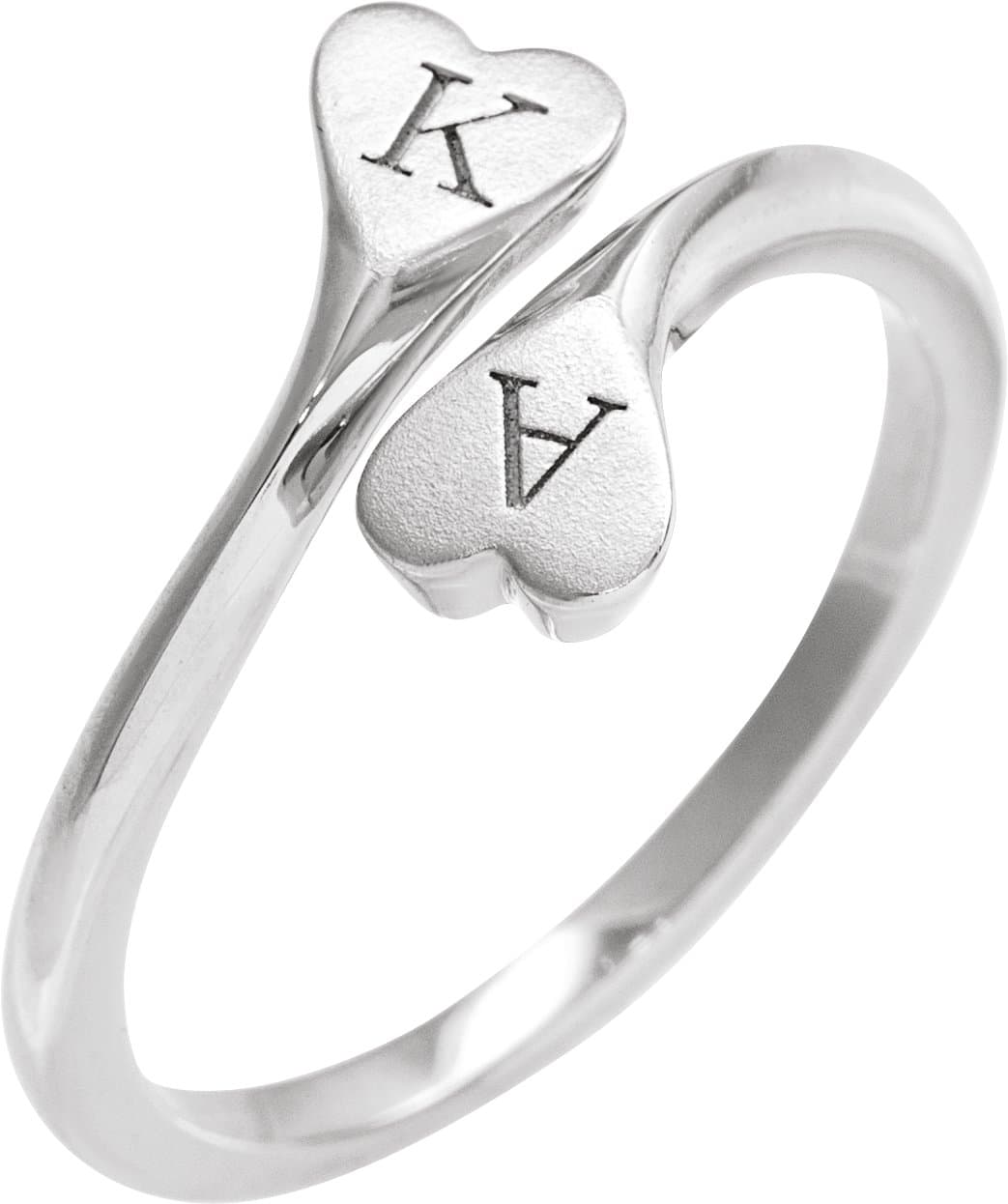 Engravable Heart Bypass Ring view 3