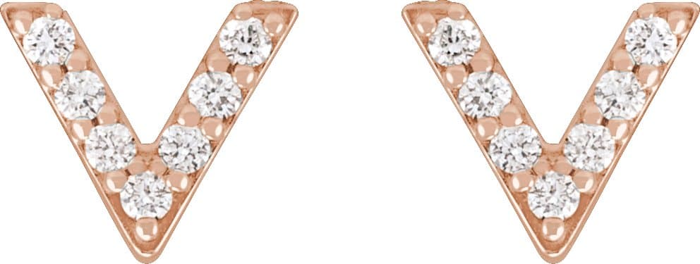 Accented V Earrings view 2