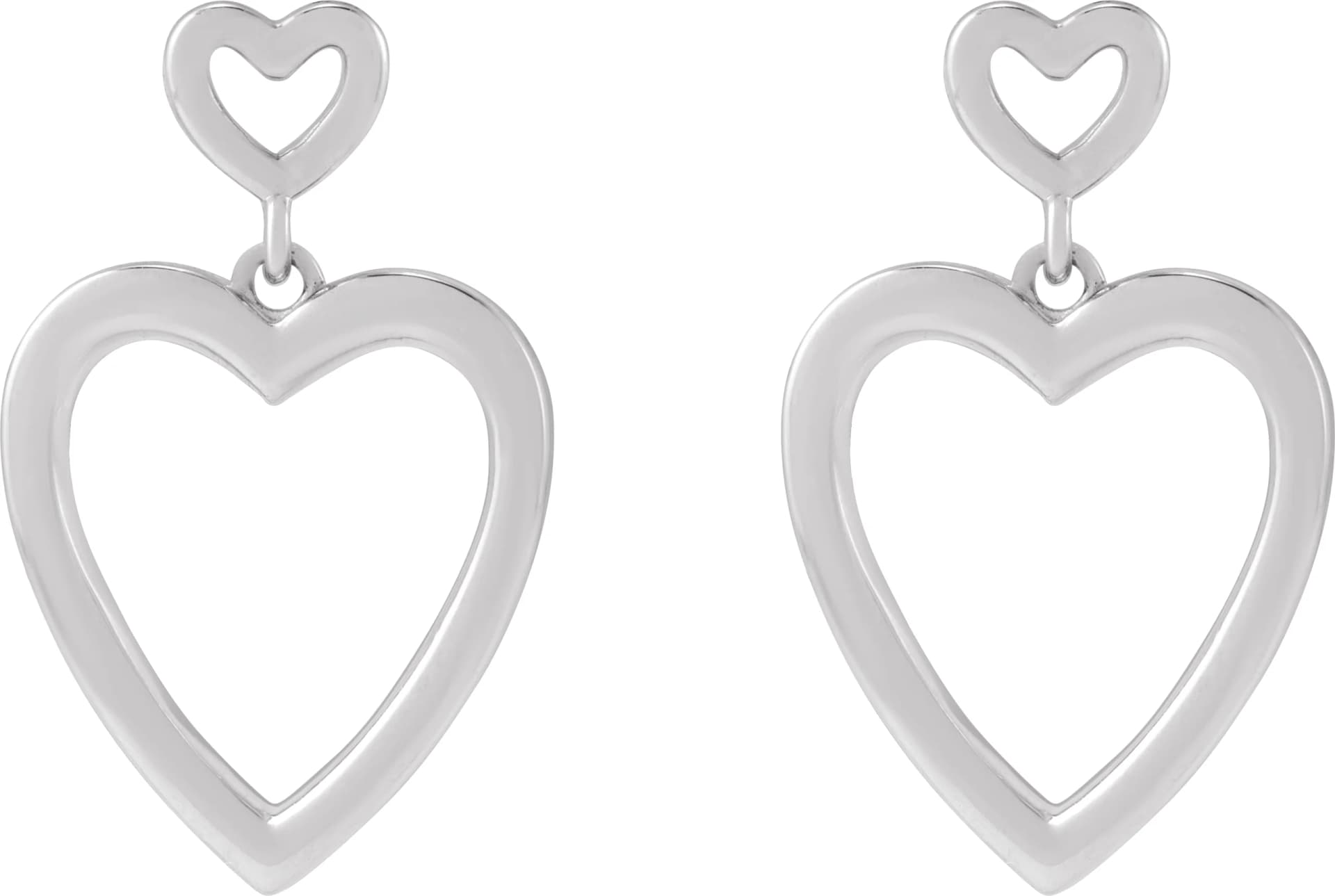 Heart Earrings, view 3