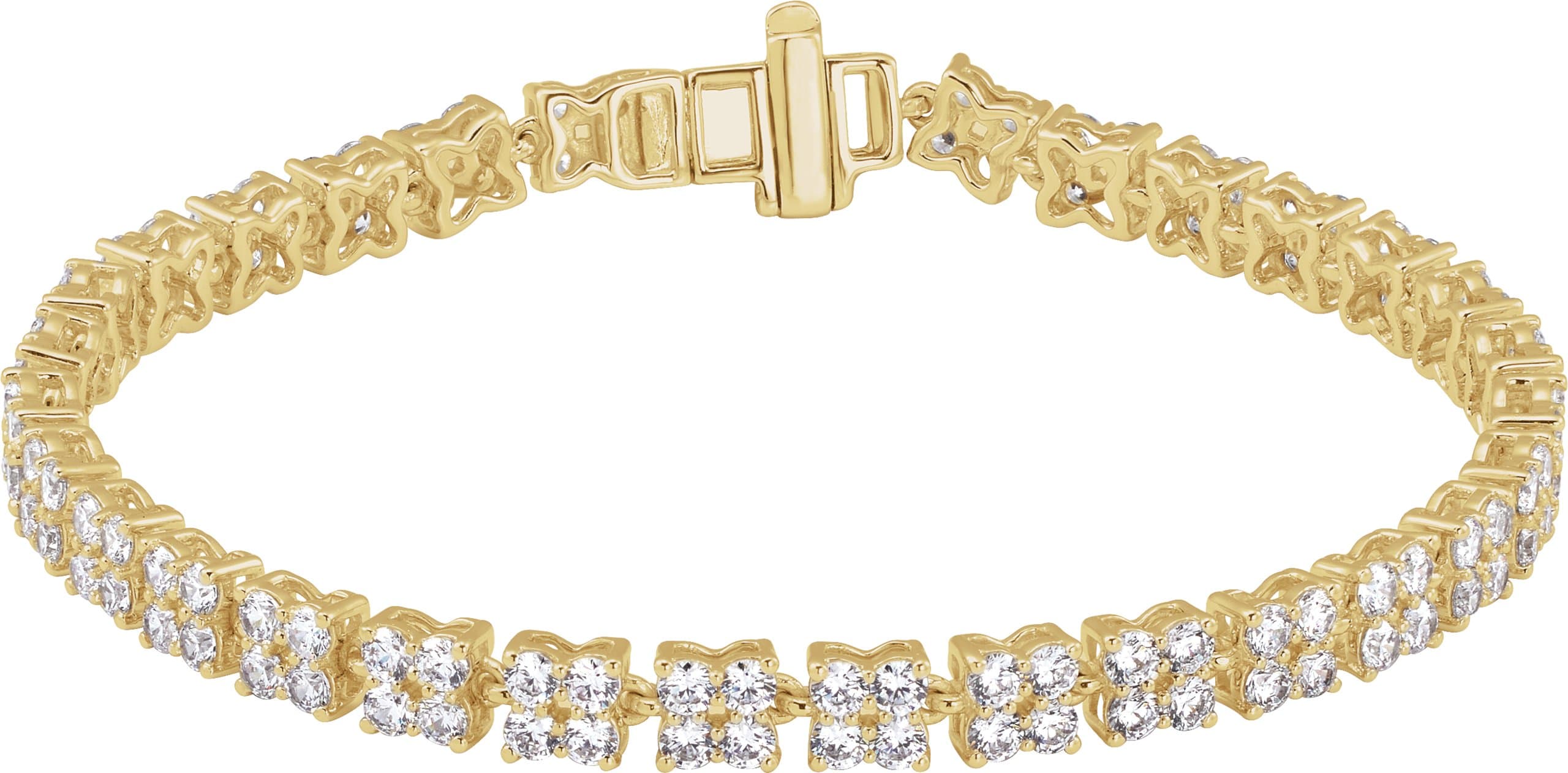 14K Rose 5 1/3 CTW Lab-Grown Diamond Line 7 1/4" Bracelet