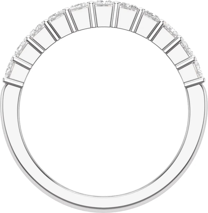 Double Row Anniversary Band, view 3