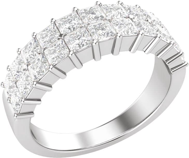 14K Rose 2 CTW Lab-Grown Diamond Anniversary Band