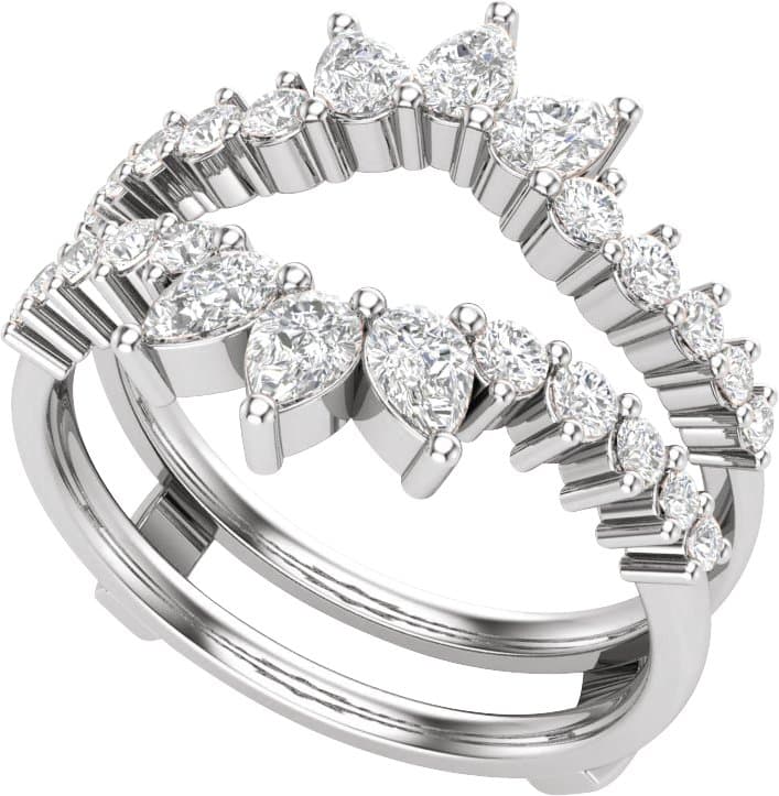 14K Rose 1 CTW Lab-Grown Diamond Ring Guard