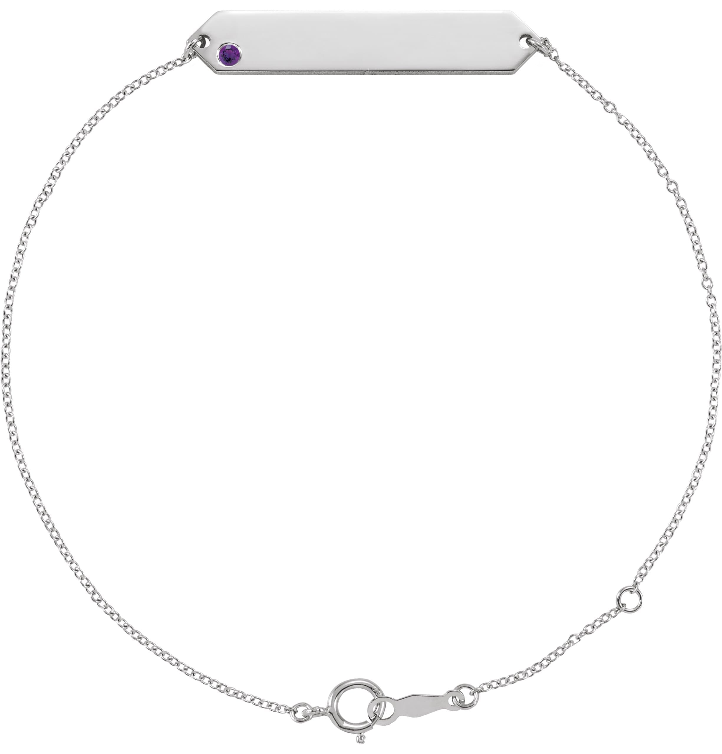14K Rose .03 CT Natural Diamond Geometric 7-8" Bracelet