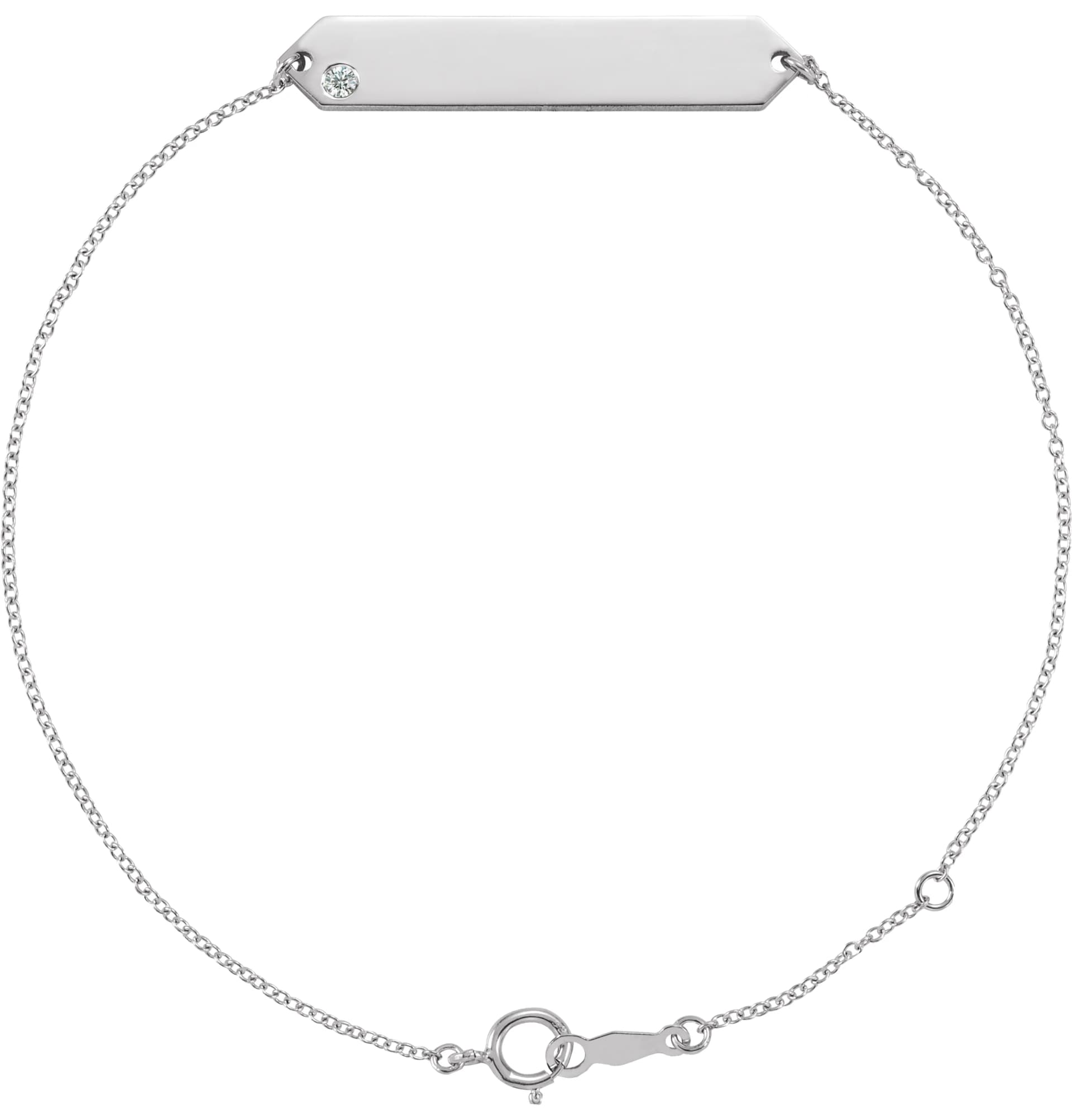 Engravable Geometric Bracelet, view 2