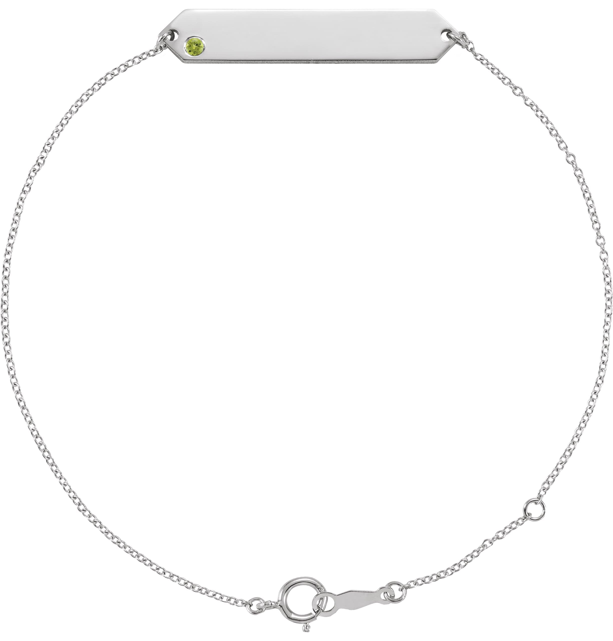 Engravable Geometric Bracelet view 1