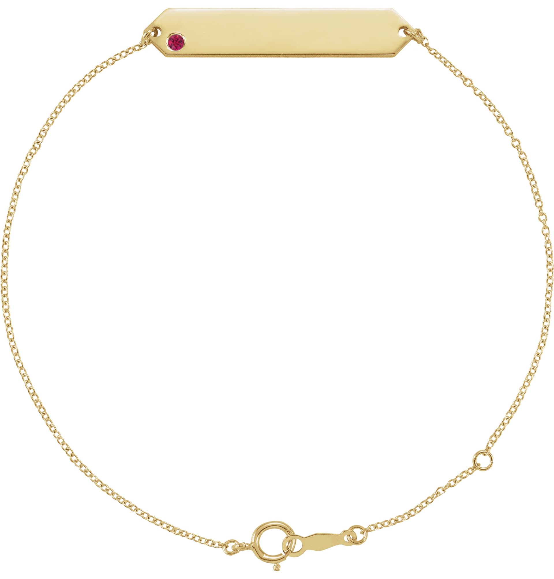 14K Rose Gold .03 CT Natural Diamond Geometric 7-8" Bracelet