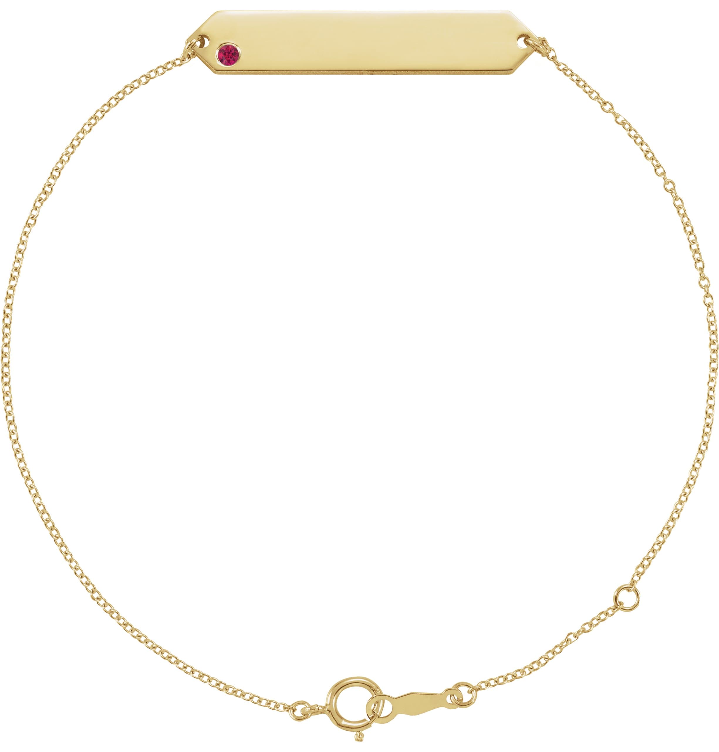 14K Rose Gold .03 CT Natural Diamond Geometric 7-8" Bracelet