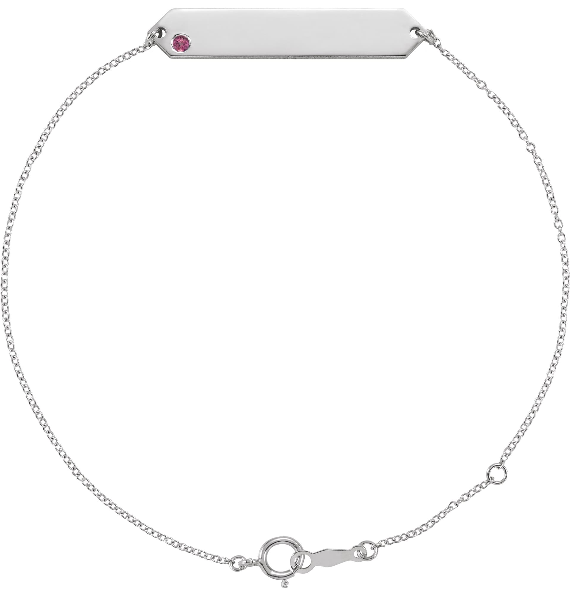Engravable Geometric Bracelet view 1