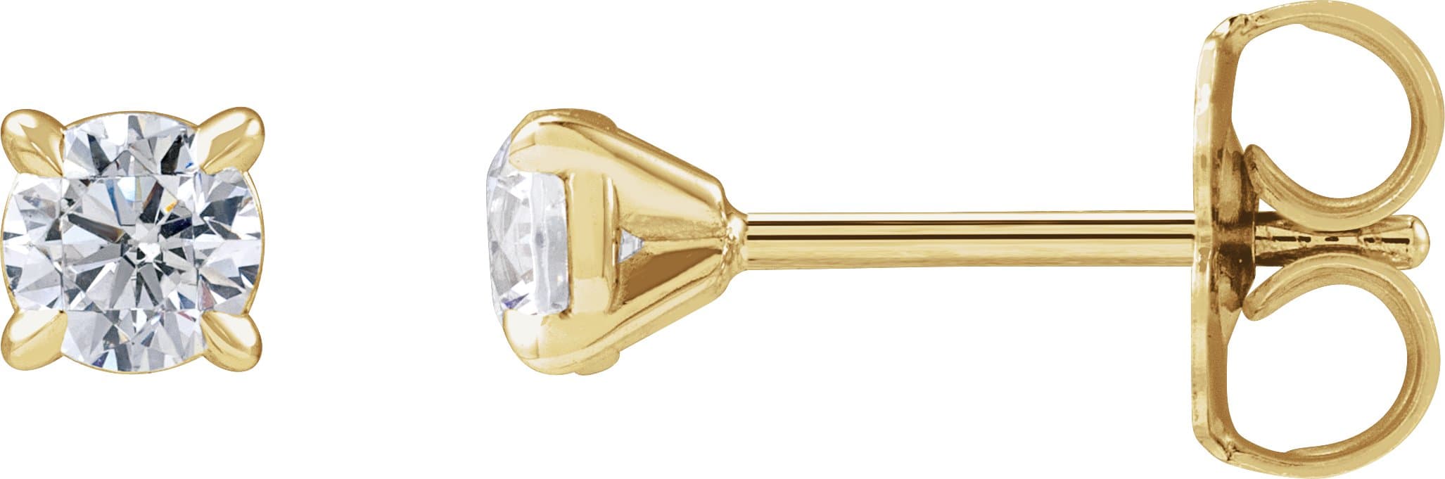 14K Rose 1 CTW Lab-Grown Diamond Cocktail-Style Stud Earrings