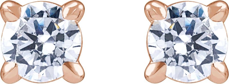 Lab-Grown Diamond Stud Earrings view 2