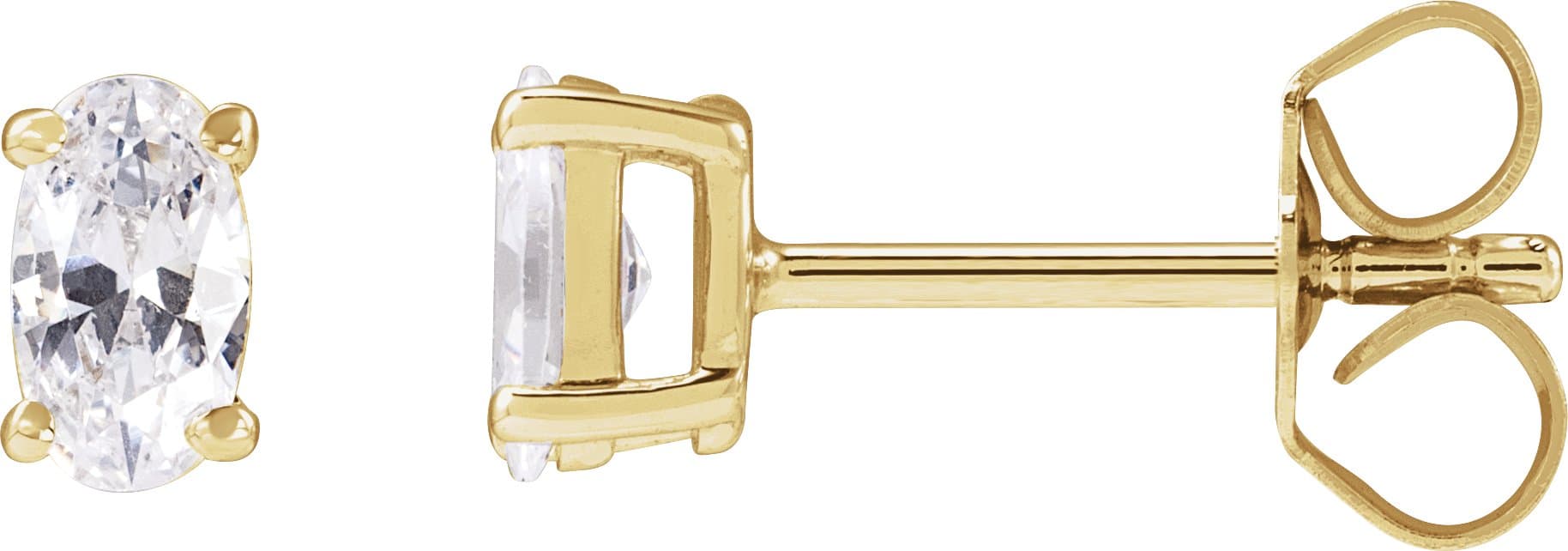 14K Rose 1 CTW Lab-Grown Diamond Stud Earrings