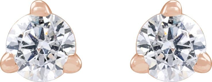 Lab-Grown Diamond Stud Earrings view 2