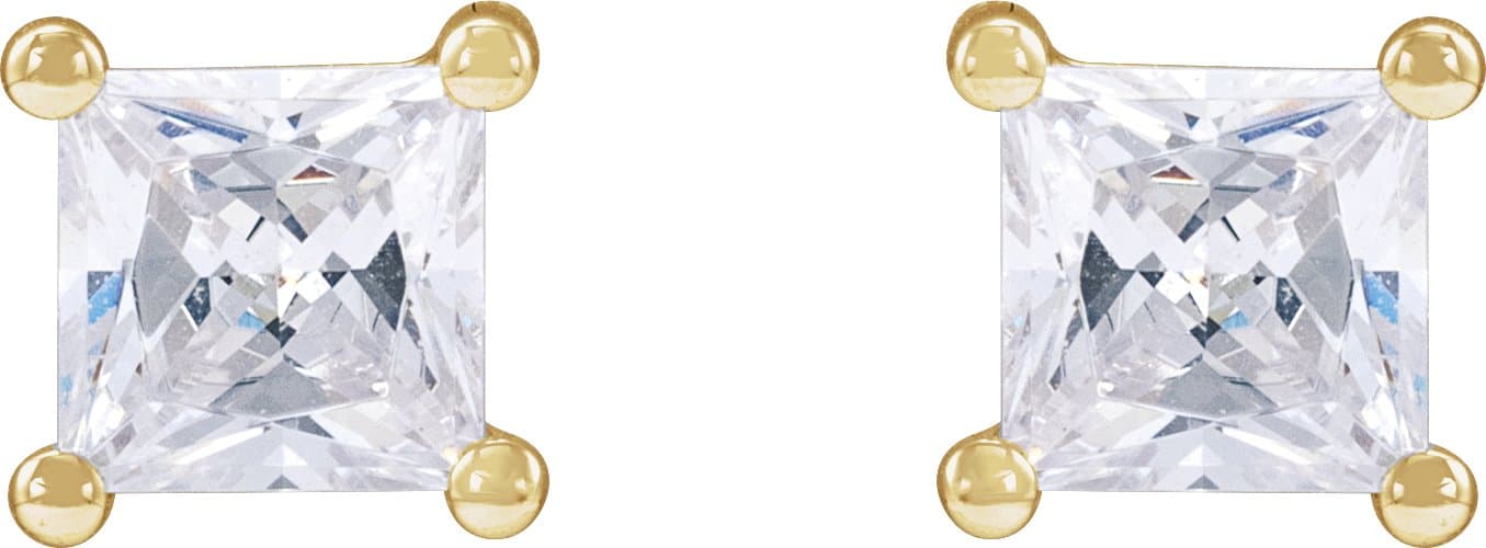 Lab-Grown Diamond Stud Earrings view 2