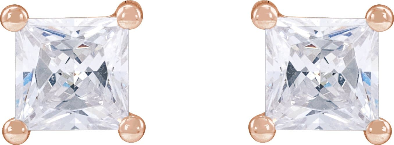Lab-Grown Diamond Stud Earrings view 2