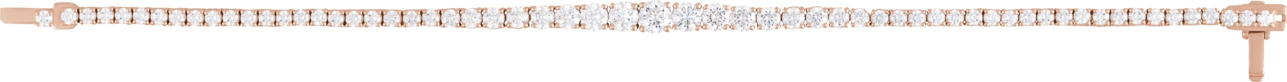 Lab-Grown Diamond Line Bracelet view 2