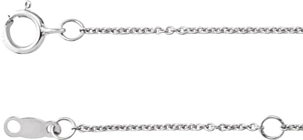 Bezel-Set Station Necklace, view 4