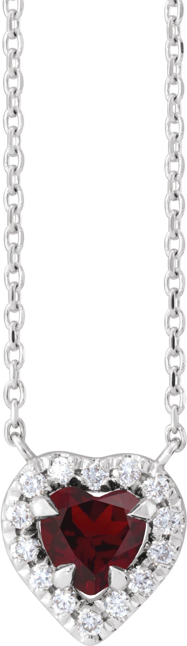 14K Rose Natural Black Onyx & 1/8 CTW Natural Diamond French-Set Halo-Style 18 Necklace