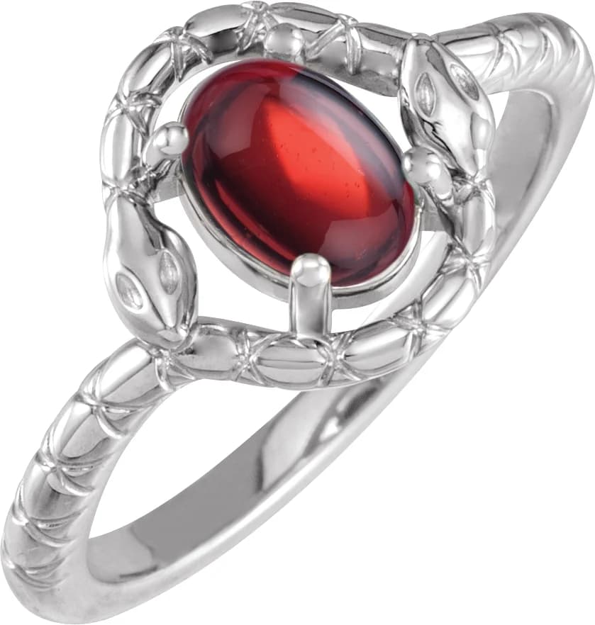 Cabochon Snake Ring, view 2